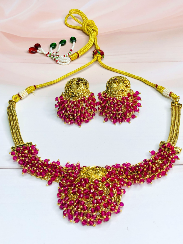 Peacock Gunguru Necklace Set